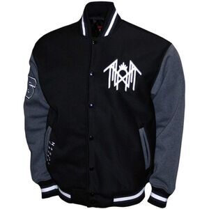 Sleep Token - Sleep Token - Logo Symbol - Varsity Fleece Jacket - XL Black/Ash